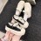 Women'S Chunky Platform Shoes - Low-Top Lace-Up Shoes with Cushioned Insole, Non-Slip Rubber Sole - Beige/White/Black/ - Everyday & Formal Outfits