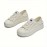 Casual Style Women's Canvas Sneakers - Convertible Slip-On or Lace-Up, All-Season Round Toe Flats with Rubber Sole, Comfortable Fabric Insole, Solid Color Fashionable Cookie Shoes - Hand Washable