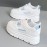 [Beige High-Top Sneakers] Beige Women's High-Top Lace-Up Casual Sneakers | Thick Platform Sole for Height Boost, Soft Synthetic Cover, Breathable Fabric Lining & Cushioned PVC Sole | Autumn Outdoor Comfort, Plus Sizes, Petite Women, Comfortable Walking, Minimalist Design, Durable Construction