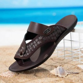 Men'S Beach Sandals Comfortable Breathable Summer Flip-Flops - 11 Sizes Available for Stylish Outfits - Lightweight Faux Upper & Durable Sole for Casual Vacation, Poolside, and Outdoor Activities, Beach Shoes