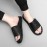 Men'S Fashion Slide Sandals - Summer Beach Shoes with Adjustable Hook & Loop Closure, Soft Faux Upper & Non-Slip Rubber Sole, Comfortable Casual Outdoor Streetwear for Vacation, Beach, Daily Wear, Beach Footwear, Vacation Style, Durable Traction Footwear