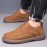 [Everyday Comfort] Men's Casual Fashion Sneakers, Solid Color, All-Season Lace-Up Shoes with Microfiber Synthetic Upper, Faux Lining & Insole, Rubber Sole - Round Toe Daily Wear, Allseason Sneakers|Sleek Round Toe|Polished Shoe Design
