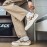 Men's Skate Shoes - Low-Top Sneakers Beige/White colorway, PU/Fabric Upper & Cushioned EVA Sole for Skateboarding, Streetwear, Everyday - Lace-Up Closure, All-Season Casual Shoes for Men, Roller Skate Shoes, Streetwear Footwear, Modern Roundtoe, Fabric Interior Lining