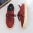 Men's Burgundy Low-Top Dopamine Shoes - Lace-Up Sneakers with Glossy Burgundy & Golden-Tan Trim, EVA Cushioned Arch, Solid Color Casual & Light Training Shoes for Spring/Fall, Skate Shoes, Gym, Semi-Formal - Minimalist Design, Durable -like Texture (No Laces Required) - Men's Fashion Sneakers with -like Upper & EVA Sole, Lace-Up Closure, Solid Color  Casual Sneakers for Men, Shoes for Men Casual, Mens Sneakers High Quality, Canvas Shoes, Wide Shoes for Men, Mens Sneakers