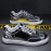 Men'S Stylish Solid Color Skate Sneakers - Non-Slip Lace-Up Low-Top Sneakers with Metallic Accents, Breathable Fabric Lining & EVA Cushioned Sole for Outdoor Casual Wear, Skate Shoes, Sleek Shoe Design, Durable Footwear