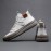 [Men's Mid-Top Fashion Sneakers] Men's Fashion Sneakers - Mid-Top Casual Sports Shoes | Durable Outdoor Footwear, Spring Collection, Versatile Business Style | Lace-Up Closure, Microfiber Synthetic Upper, Fabric Inner, Rubber Sole, Faux Insole