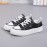 Women's White Sneakers Spring New Design - Lightweight Breathable Round-Toe Casual Shoes with Soft EVA Insole & Cushioned PVC Sole, All-Season Versatile PU Cover Upper for Sports, Casual Attire & Semi-Formal Outfits - Minimalist White Sneakers for Women