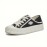 Casual Style Women's Canvas Sneakers - Convertible Slip-On or Lace-Up, All-Season Round Toe Flats with Rubber Sole, Comfortable Fabric Insole, Solid Color Fashionable Cookie Shoes - Hand Washable