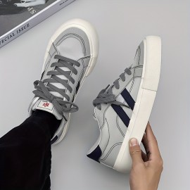 Men's casual shoes, sneakers, shoes, striped, breathable nd durable, classic solid color couple style, versatile, suitable for campus couples, nd