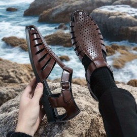 Men's formal British shoes breathable fashion sandals