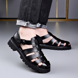 Men'S Summer Fashion Sandals - Lightweight, Non-Slip, Breathable, Durable, Quick-Dry Casual Shoes with Thick Sole for Outdoor Activities, Available in Two Colors, Casual Footwear | Stylish Sandals | Synthetic Cover Sandals