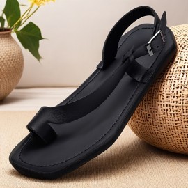 Men'S Summer Sandals - Stylish Black & Brown Options, Comfortable Slip-On Design with Adjustable Straps, Durable Rubber Sole for Beach, Casual, and Outdoor Activities, Summer Footwear | Stylish Sandals | Adjustable Straps
