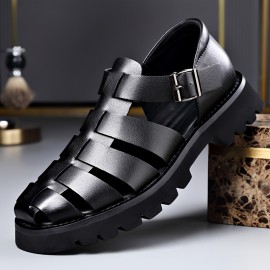 Men'S Summer Fashion Sandals - Lightweight, Non-Slip, Breathable, Durable, Quick-Dry Casual Shoes with Thick Sole for Outdoor Activities, Available in Two Colors, Casual Footwear | Stylish Sandals | Synthetic Cover Sandals